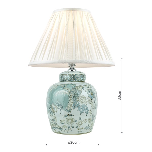 (image for) Laura Ashley Elizabeth Ceramic Table Lamp With Bird Print Design Base Only